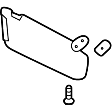 Kia 852101U300H9 Sunvisor Assembly Left