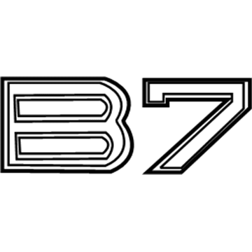 BMW 51-14-7-966-300 Lettering Badge Replacement - 7 Series