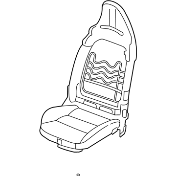 Infiniti 87154-5DK1E Frame Assy-Back, Front Seat LH