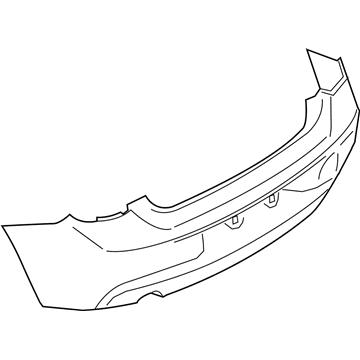BMW 51-12-7-390-351 Panel, Bumper, Primed, Rear