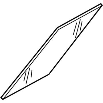 Nissan 82262-JA00A Glass-Rear Door Corner, RH