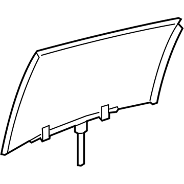 Lexus 68103-50300 Glass Sub-Assembly, Rear Door
