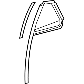 Lexus 68011-50060 Glass Sub-Assembly, Rear Door