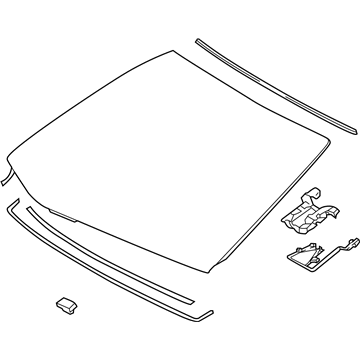 Lexus 56101-50960 Glass Sub-Assy, Wind
