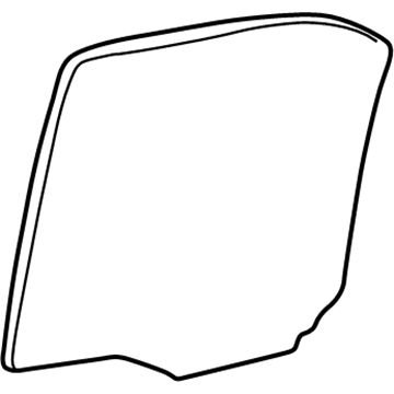 Lexus 68113-33120 Glass, Rear Door, RH