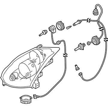 Infiniti 26010-AM826 Right Headlight Assembly