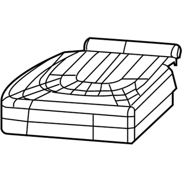 Mopar 6ED24LV5AB Rear Seat Cushion Cover