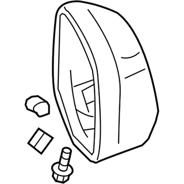 Honda 76205-TK8-A02 Housing Set, Passenger Side