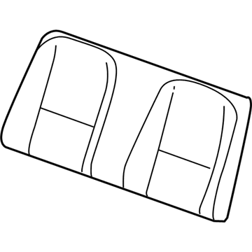 GM 20967412 Cover Asm-Rear Seat Back Cushion *Jet Black