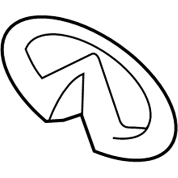 Infiniti 62890-1MA0B Emblem Front Radiator Grille