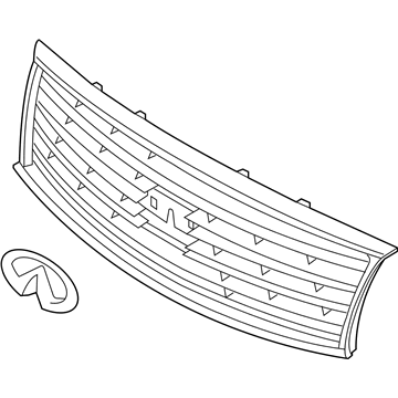 Infiniti 62310-1MA0B Front Radiator Grille Assembly
