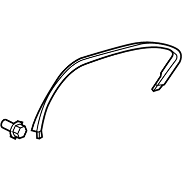 Acura 72942-SJA-A11ZB Garnish, Right Rear Sash (Inner) (Medium Gray)