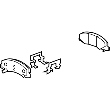GM 19207501 Pad Kit, Front Disc Brake