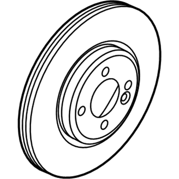 BMW 34-11-6-858-651 Brake Disc, Ventilated