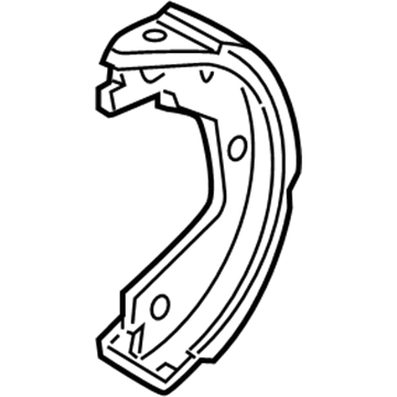 Acura 43155-STX-A01 Shoe B, Driver Side Parking Brake