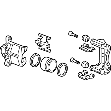 Acura 43018-STX-A01 Caliper Sub-Assembly, Right Rear