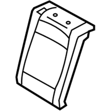 BMW 52-20-7-232-992 Cover Backrest, Leather, Right