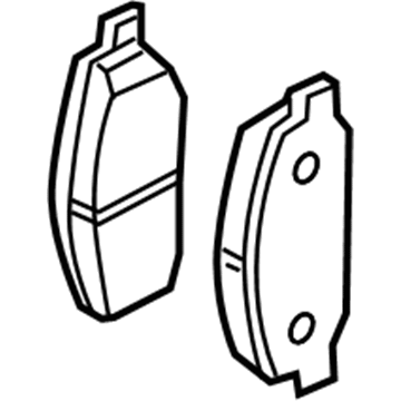 Infiniti D4060-1MB0A Rear Disc Brake Pad Kit