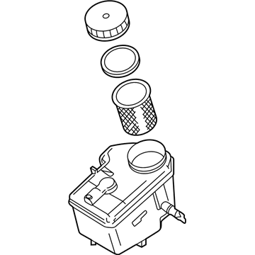BMW 34-32-6-751-589 Expansion Tank With Warning Switch