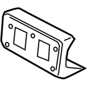 Honda 71145-S5A-A40 Base, Front License Plate
