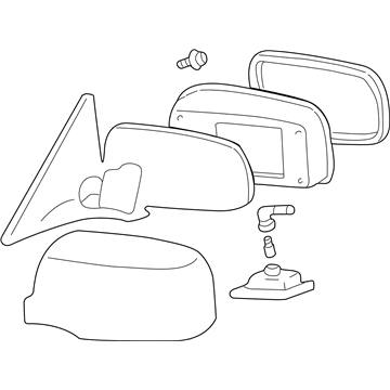 Lexus 87910-50462-D1 Mirror Assembly, Outer Rear