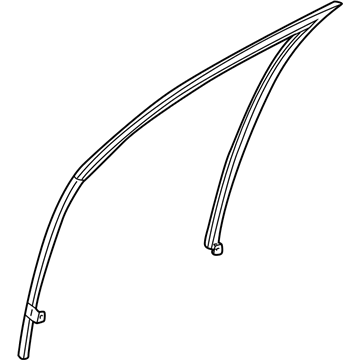 Nissan 80330-2Y013 Glass Run Rubber-Front Door RH