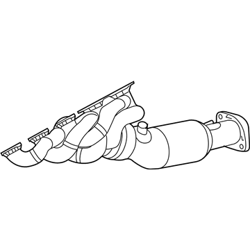 BMW 18-40-7-836-402 Exchange. Exhaust Manifold With Catalyst