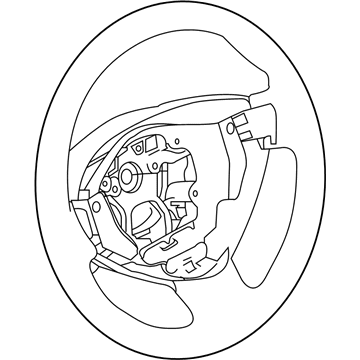 Nissan 48430-3NA0A Steering Wheel Assembly W/O Pad