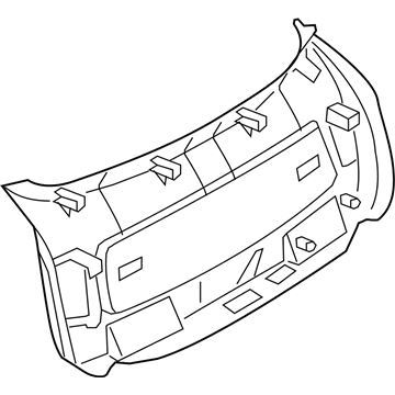 BMW 51-49-7-370-409 Trim Panel, Trunk Lid, Centre