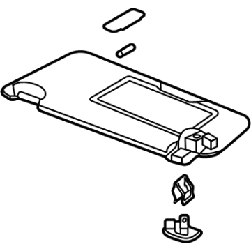 Acura 83230-TGV-A01ZA Sunvisor (Alluring Ecru)