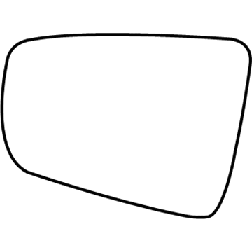 GM 20757731 Mirror-Outside Rear View (Reflector Glass & Backing Plate)