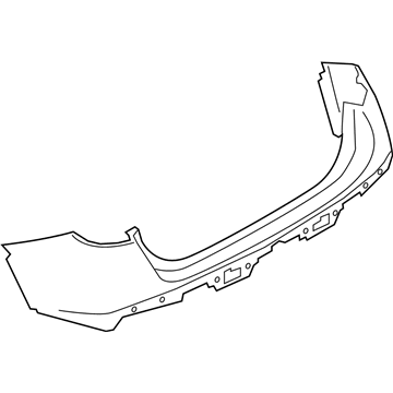 BMW 51-12-7-345-036 Panel, Bumper, Primed, Rear