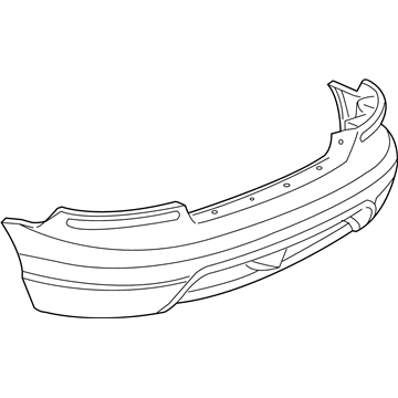 Mopar 5029155AD Rear Bumper Cover