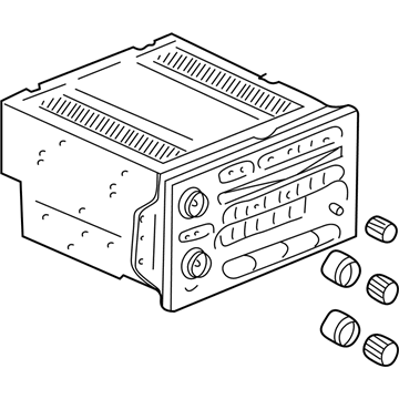 GM 25998449 Radio Asm-Amplitude Modulation/Frequency Modulation Stereo & Audio Disc Player
