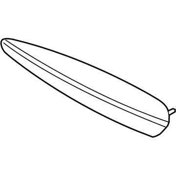 BMW 51-43-7-285-436 Armrest, Leather, Rear Right