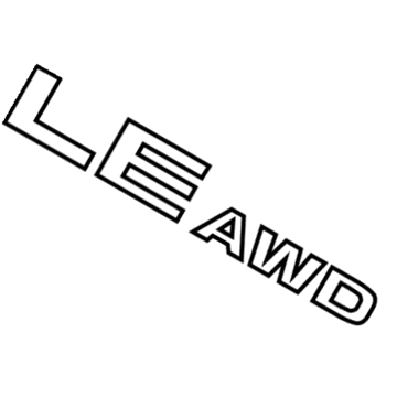 Nissan 90896-1AA0C Rear Emblem