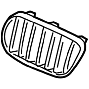 BMW 51-11-3-420-089 Grille, Front, Left