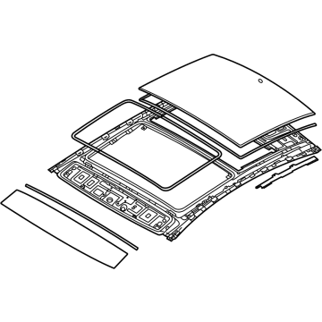 Hyundai 81610-L1001 FRAME ASSY-PANORAMAROOF