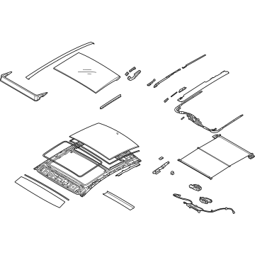 Hyundai 81600-L1001-MMH Panorama Roof Assembly