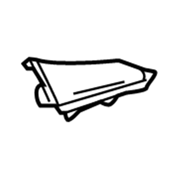 Lexus 62218-75020-C0 Piece, Front Pillar Garnish Corner, RH