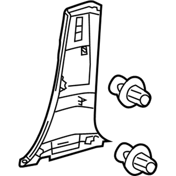 Lexus 62413-75020-C0 Garnish, Center Pillar, Lower RH