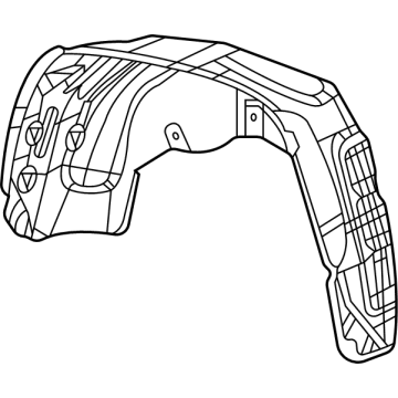 Mopar 68480106AA SILENCER-WHEELHOUSE INNER