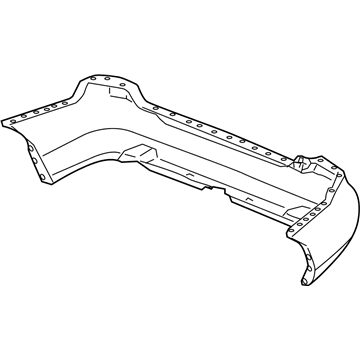 Honda 04715-SDA-A90ZZ Face, Rear Bumper (Dot)