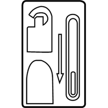 Nissan 82891-ZF00A Label-Caution, Child Safety