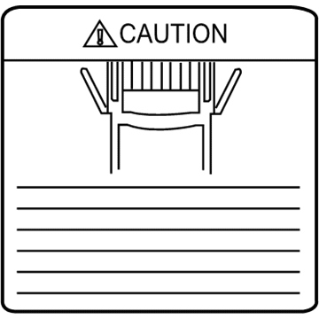 Nissan 90495-1PA0A Label-Caution, Back Door Stay