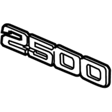 GM 15129644 Nameplate