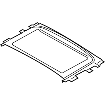 BMW 54-10-7-304-487 Glass Cover, Rear