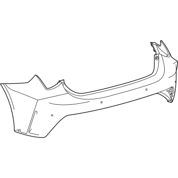Lexus 52159-24943 Rear Bumper Cover, L/C
