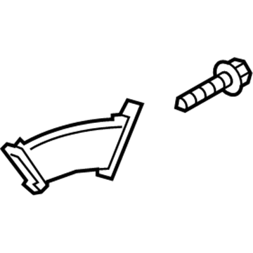 Hyundai 86583-4Z500 Air Duct-Front Bumper, LH