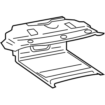 Lexus 64075-50032-C0 Cover, Luggage Compartment Trim, Front